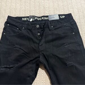 Darc Sport Black Distressed Denim jean size 31/32